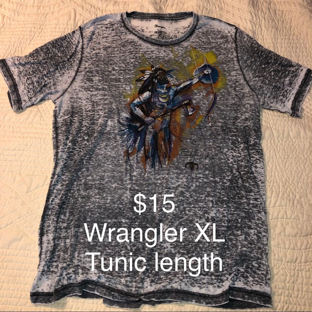 Wrangler burn out tee XL oversized